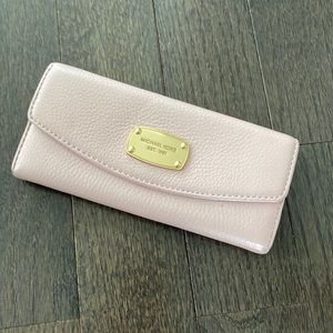 EUC MK Wallet in baby pink